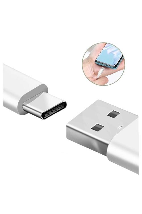 Bulk Jar 50 Pack Type-C to USB Charging Cables White